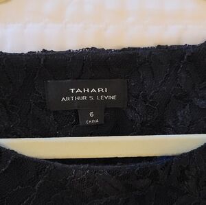 Tahari Black Lace Dress